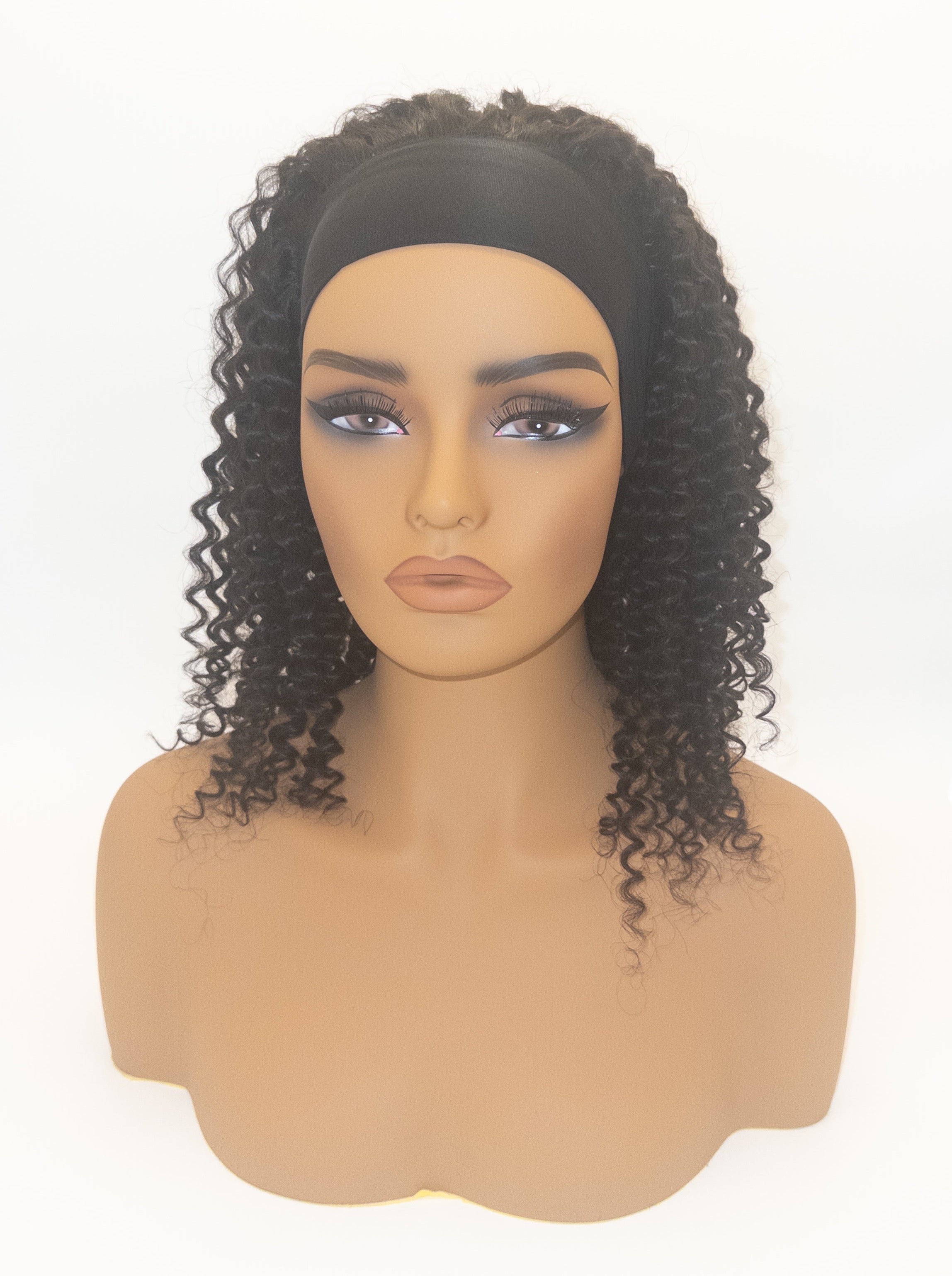 The DaWanna | Kinky Curly Human Hair Headband Wig